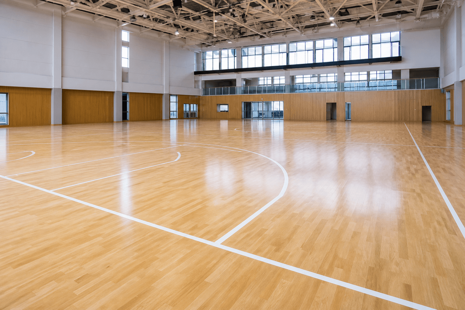 Neubau eines Sportbodens