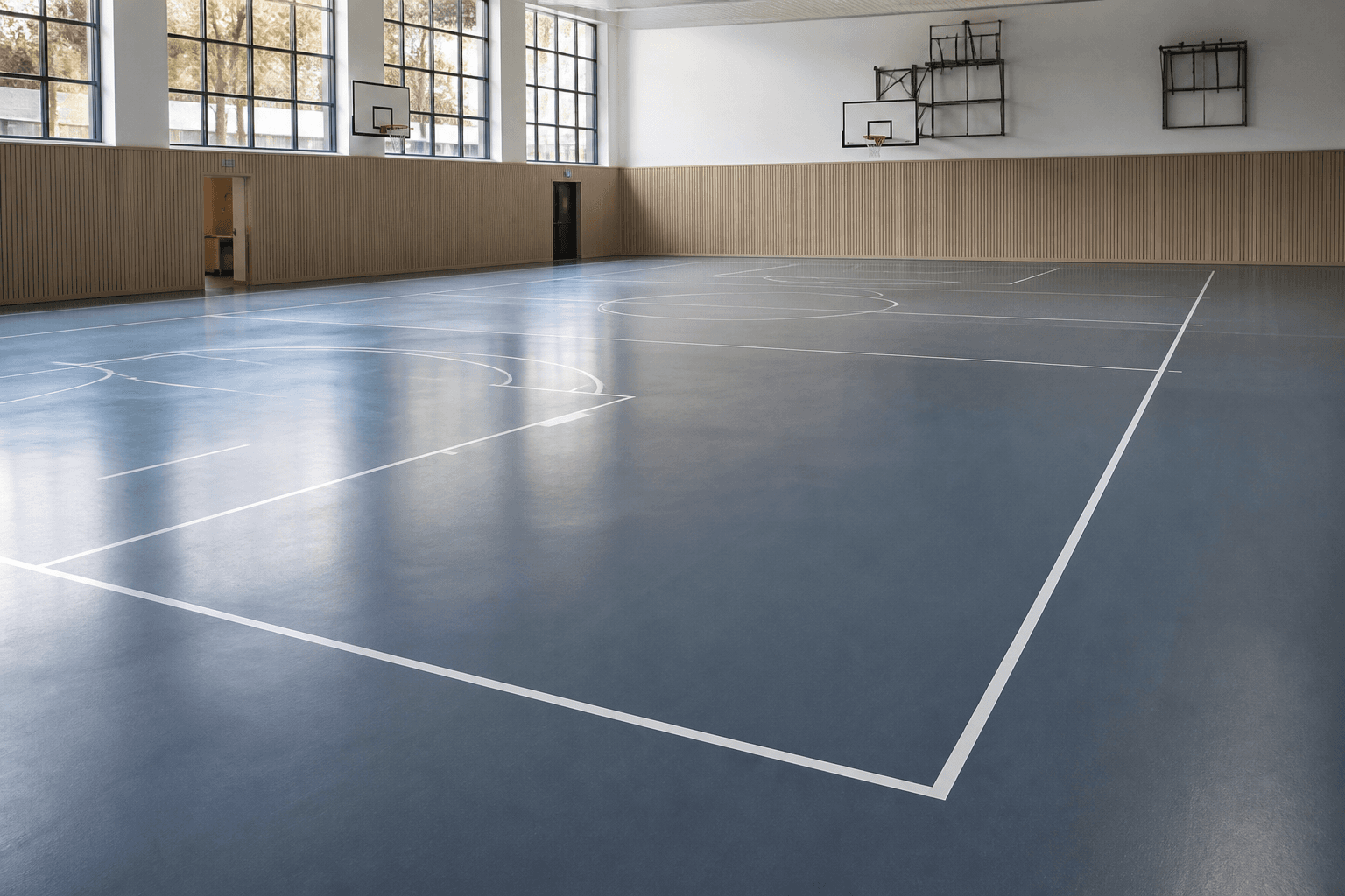 Sanierung eines Hallenbodens